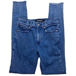 Express Medium Wash High Rise Stretch Jegging Denim Jeans Sz 0‎